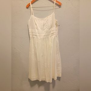 White 100% cotton summer dress